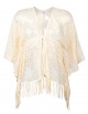 SS14 Almost Famous Crochet Lace Fringed Lace Top (Vanilla)